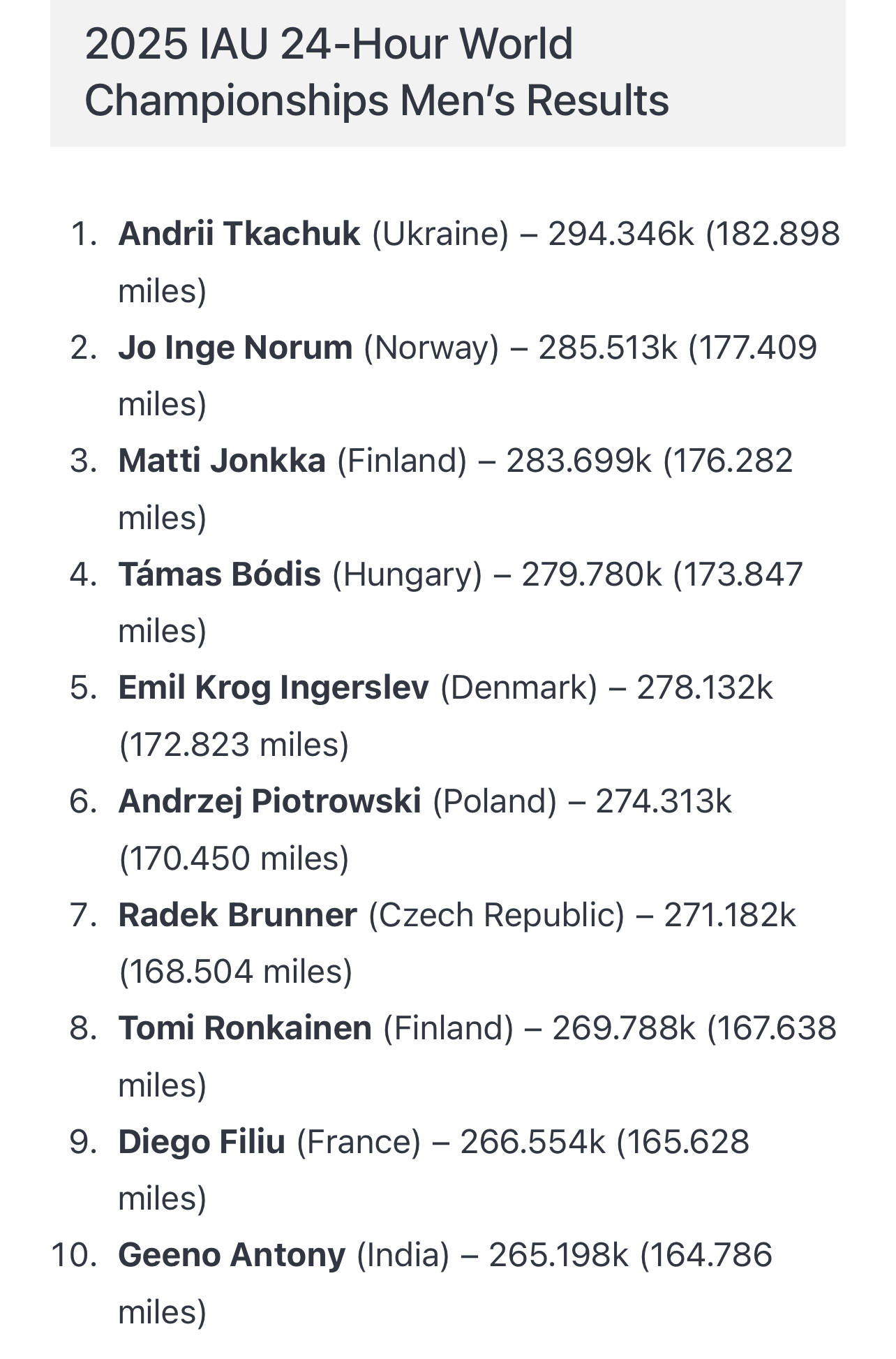 24小時狂奔278.622公里<strong></p>
<p>宏鑫機械設(shè)備有限公司
</strong>！ 46歲女將打破女子24小時超馬世界紀錄:宏鑫機械設(shè)備有限公司
